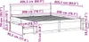 vidaXL Massivholzbett ohne Matratze 200x200 cm Kiefer Produktbild-Vorschau 8