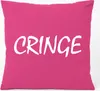Huuraa Kissen Cringe Jugendwort 40x40cm mit Füllung Fuchsia Produktbild-Vorschau 1