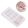 24PCS French Nude Nails Short Press Full Cover Ballerina Produktbild-Vorschau 3