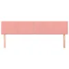 vidaXL Kopfteile Rosa 180x5x78/88 cm Samt Produktbild-Vorschau 3