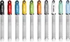 A collection of ten Microplane graters in various colors lined up against a white background. Anteprima dell’immagine prodotto
