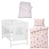 Baby-Delux Babybett Kinderbett Gitterbett Mia weiß 120x60 Produktbild-Vorschau 1