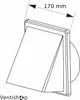 airRoxy PVSc 100 Plastová větrací mřížka 170x170 mm se Náhled obrázku produktu 2