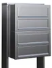 Briefkastenanlage Cube for Four in Edelstahl Produktbild-Vorschau 1