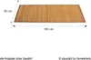 Homestyle4u Bambusová rohož Brown 80x300 cm Bambusový Náhled obrázku produktu 4
