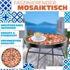 KESSER® Mosaiktisch Bistrotisch Blumenhocker Rund 60x34cm Produktbild-Vorschau 2