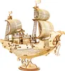 RoboTime 3D Holzpuzzle Japanisches Segelschiff Produktbild-Vorschau 1