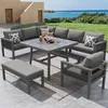 STILVORA Gartensofa L-Form für 8 Personen mit robustem Produktbild-Vorschau 2
