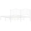 Bettgestell mit Kopfteil Metall Weiß 183x213 cm Produktbild-Vorschau 6