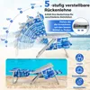 COSTWAY Strandstuhl klappbar, Campingstuhl mit Produktbild-Vorschau 4