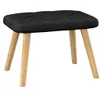 Maison Exclusive - Relaxsessel mit Hocker Schwarz Stoff Produktbild-Vorschau 8