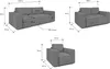 Sofaset Designersofa VAJANA 3-2-1 Stoff Tilia Creme Produktbild-Vorschau 5