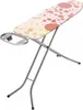A pink and beige polka dot ironing board with a metal frame, shown against a white background. Podgląd zdjęcia produktu