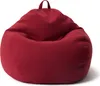 A red beanbag chair is shown against a white background. Produktbild-Vorschau