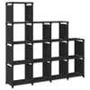 vidaXL Étagère cube 12 compartiments noir 103x30x141 cm Voir les images du produit 12