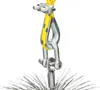 A close-up of a chimney cleaning tool attachment. Produktbild-Vorschau