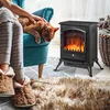 HOMCOM Elektrokamin Kaminofen Überhitzungs-Schutz Schwarz Produktbild-Vorschau 2