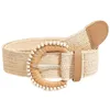 EDIBAZZAR | Strohgürtel beige elastischer Bund geflochten Produktbild-Vorschau 2