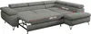 Ecksofa Sofa Grau, Wohnlandschaft L-Form mit Schlaffunktion Produktbild-Vorschau 10