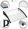 VOUNOT® Vordach für Haustür, 120 x 80 cm Transparentes Produktbild-Vorschau 6