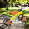 Rowerek biegowy żółty 4-kołowy dla dzieci na urodziny Podgląd zdjęcia produktu 7