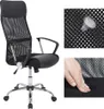 Casaria Fauteuil de bureau Noir Pivotant Ergonomique Voir les images du produit 5