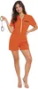Ladro Carnevale Costume Arancione Tuta Manette Crimine Anteprima dell’immagine prodotto 2