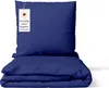 Bettwäsche 135x200 cm Blau 2-teilig einfarbig Mikrofaser Produktbild-Vorschau 1