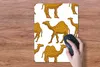 MuchoWow® Mauspad Mousepad Kamel - Holz - Muster 30x40 cm - Produktbild-Vorschau 3
