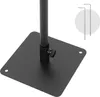A close-up view of the base and pole of a stand, with two Allen wrenches in the upper right corner. Podgląd zdjęcia produktu
