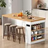 Isola da cucina Flieks con illuminazione a LED e presa di Anteprima dell’immagine prodotto 1