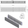 Lüftungsgitter Türlüftung Kunststoff Weiß paarweise 457mm x Produktbild-Vorschau 3