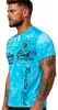 Herren T-Shirt | Sommershirt | Batik Optik | 2879 Türkis L Produktbild-Vorschau 2