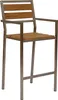 Teako Design Barhocker Lavarone Teak Edelstahl stapelbar Produktbild-Vorschau 1