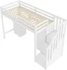 MODFU Vysoká postel Dětská postel 90x200 cm s ochranou Náhled obrázku produktu 6