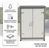 Mucola Geräteschrank Gerätehaus Gartenschuppen Schrank Produktbild-Vorschau 2
