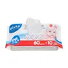 A pack of baby wet wipes with a baby's face on it. Voir les images du produit