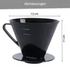 Kaffeehandfilter 1x4 mit 2 Lchern schwarz Produktbild-Vorschau 7