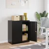 vidaXL Aktenschrank Schwarz 79x40x90 cm Stahl Produktbild-Vorschau 2