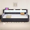 Łóżko tapicerowane Merax sofa rozkładana 90x200cm z Podgląd zdjęcia produktu 5