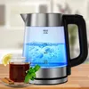Wasserkocher 2,2L 2000W Kabellos Glas Edelstahl 360 Grad Produktbild-Vorschau 2