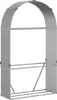 A gray metal firewood rack with an arched top. Náhled obrázku produktu