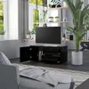 TV-Schrank Schwarz 80x34x36 cm Holzwerkstoff Produktbild-Vorschau 3