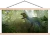 MuchoWow® Textilposter Dinosaurier - Dschungel - Pflanzen Produktbild-Vorschau 1