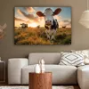 MuchoWow® - Leinwandbilder - Kuh - Wiese - Tierportrait - Produktbild-Vorschau 5