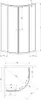 Invena | Duschkabine Marbella - 180 x 90 x 90 Cm - Halbrund Produktbild-Vorschau 7