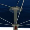 vidaXL Polovičný slnečník so stožiarom 180x90 cm Azure Blue Náhľad obrázku produktu 7