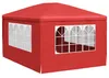 vidaXL Party-Zelt 400 x 300 x 255 cm Rot PE und Stahl Produktbild-Vorschau 6