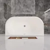 AICA Freistehende Badewanne Acrylwanne Oval 150x70x58cm Produktbild-Vorschau 2