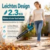 Akku Laubbläser 850W Brushless 180 km/h 800 m³/h mit Produktbild-Vorschau 6